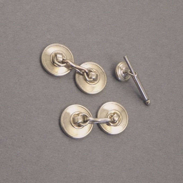 ART DECO Mother of Pearl CUFFLINKS Shirt Stud 1920's - Years After