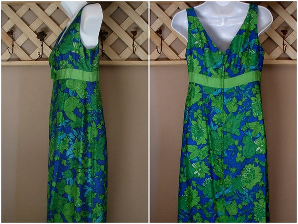 Sixties Mod SAKS Fifth Avenue SILK Dress Gown 1960's - Years After