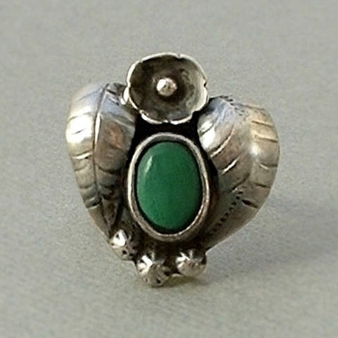 FRED HARVEY Era Native American Old Pawn RING Navajo Heart - Years After