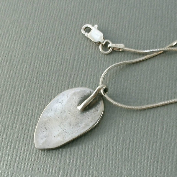 Vintage Native American Sterling NAVAJO Turquoise Pendant CHAIN - Years After