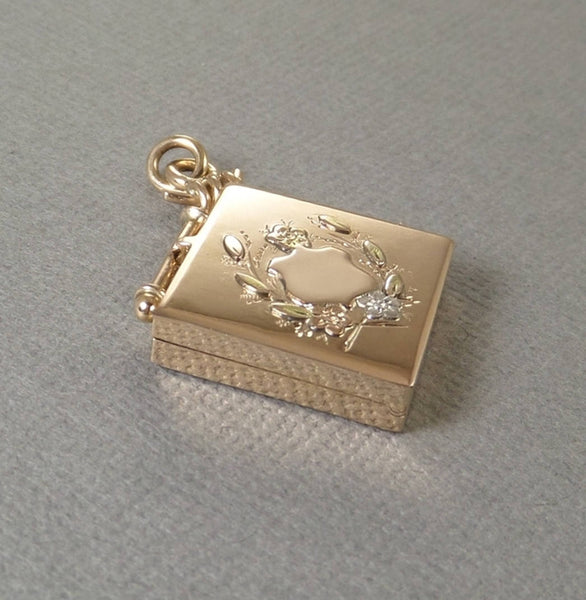 10K Antique Victorian GOLD Locket FOB Frames Covers - Years After