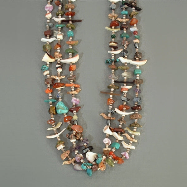 Vintage SANTO DOMINGO Necklace Chiclet Treasure Coral Turquoise Jewelry - Years After