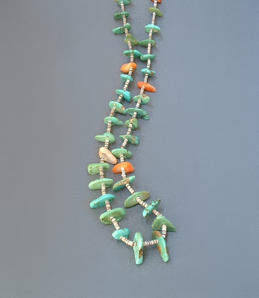 Vintage SANTO DOMINGO Native American TURQUOISE Necklace - Years After