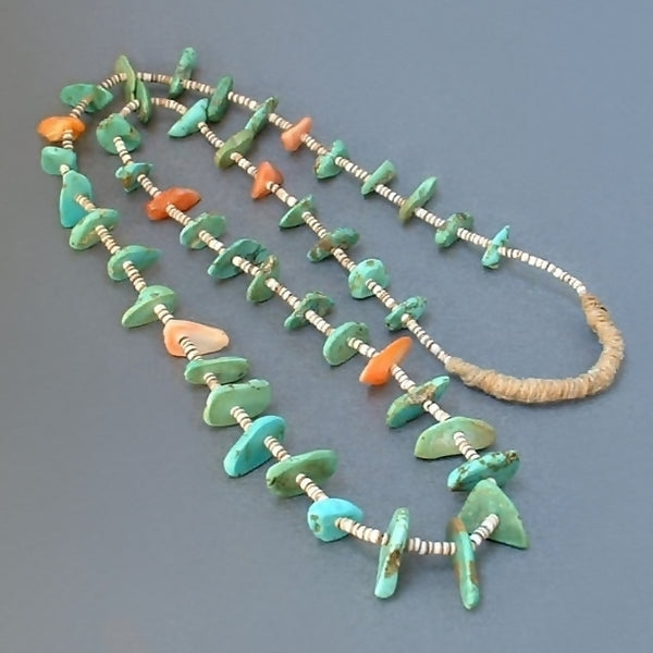 Vintage SANTO DOMINGO Native American TURQUOISE Necklace - Years After